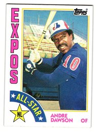 1984 Topps Andre Dawson All-Star Baseball Card Expos