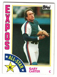 1984 Topps Gary Carter All-Star Baseball Card Expos