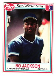 1990 Post Cereal Bo Jackson Baseball Card Royals