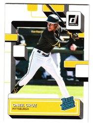 2022 Panini Donruss Oneil Cruz Rated Rookie Baseball Card Pirates