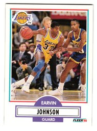 1990 Fleer Earvin 'Magic' Johnson Basketball Card Lakers