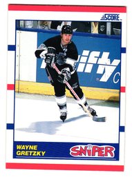 1990 Score Wayne Gretzky Sniper Hockey Card Kings