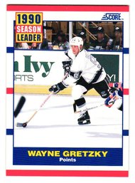 1990 Score Wayne Gretzky Points Season Leader Hockey Card Kings