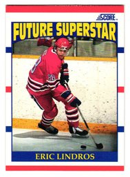 1990 Score Eric Lindros Rookie Hockey Card