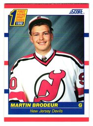 1990 Score Martin Brodeur Rookie Hockey Card Devils