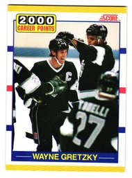 1990 Score Traded Wayne Gretzky 2000 Career Points Hockey Card Kings