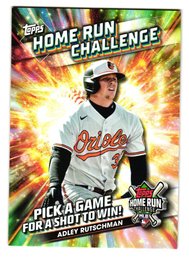2024 Topps Adley Rutschman Home Run Challenge Unscratched Game Baseball Card Orioles