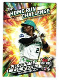 2024 Topps Jazz Chisholm Jr. Home Run Challenge Unscratched Game Baseball Card Marlins