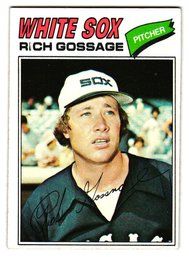 1977 Topps Rich 'Goose' Gossage Baseball Card White Sox