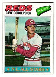 1977 Topps Dave Concepcion All-Star Baseball Card Reds