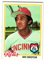 1978 Topps Dave Concepcion All-Star Baseball Card Reds