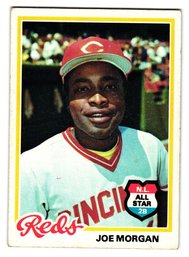 1978 Topps Joe Morgan All-Star Baseball Card Reds