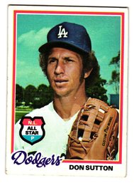 1978 Topps Don Sutton All-Star Baseball Card Dodgers