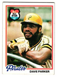 1978 Topps Dave Parker All-Star Baseball Card Pirates