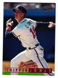 1995 Fleer Ultra Chipper Jones Baseball Card Braves