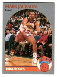 1990 NBA Hoops Mark Jackson Basketball Card Knicks (Menendez Brothers Courtside)