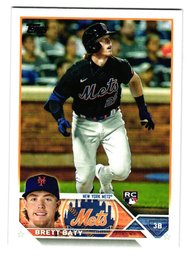2023 Topps Brett Baty Rookie Baseball Card Mets