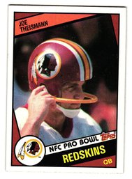 1984 Topps Joe Theismann Football Card Redskins