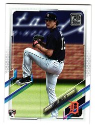 2021 Topps Casey Mize Rookie Baseball Card Tigers