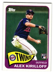2021 Topps Alex Kirilloff Rookie '65 Topps Insert Baseball Card Twins