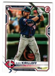 2021 Bowman Alex Kirilloff Rookie Baseball Card Twins