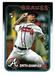 2024 Topps AJ Smith-Shawver Rookie Baseball Card Braves