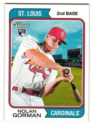 2023 Topps Heritage Nonan Gorman Rookie Baseball Card Cardinals