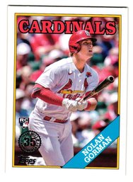 2023 Topps Nolan Gorman Rookie '88 Insert Baseball Card Cardinals
