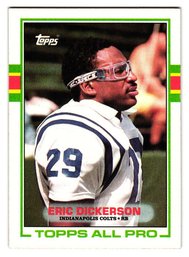 1989 Topps Eric Dickerson All-Pro Football Card Colts