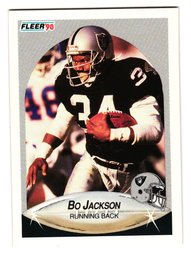 1990 Fleer Bo Jackson Football Card Raiders