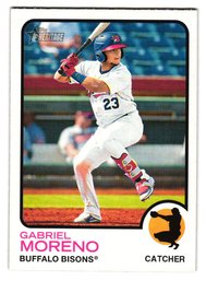 2022 Topps Heritage Minors Gabriel Moreno Prospect Baseball Card Diamondbacks