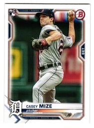 2021 Bowman Casey Mize Rookie Baseball Card Tigers