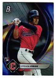 2022 Bowman Platinum Steven Kwan Rookie Baseball Card Guardians