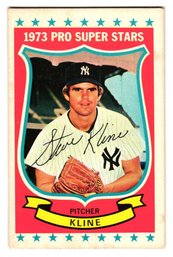 1973 Kellogg's Pro Super Stars Steven Kline Baseball Card Yankees