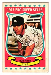 1973 Kellogg's Pro Super Stars Sparky Lyle Baseball Card Yankees
