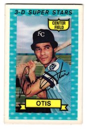 1974 Kellogg's 3-D Super Stars Amos Otis Baseball Card Royals