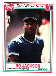 1990 Post Cereal Bo Jackson Baseball Card Royals