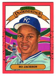 1990 Donruss Bo Jackson Diamond Kings Baseball Card Royals