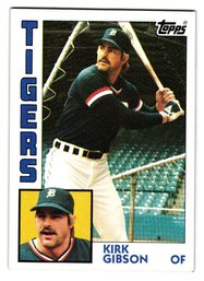 1984 Topps Kirk Gibson Baseball Card Tigers