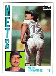 1984 Topps Keith Hernandez Baseball Card Mets