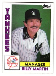 1984 Topps Billy Martin Baseball Card Yankees