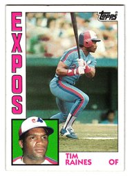 1984 Topps Tim Raines Baseball Card Expos