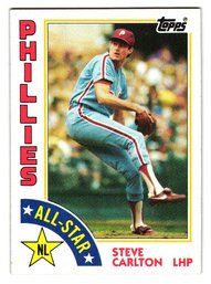 1984 Topps Steve Carlton All-Star Baseball Card Phillies
