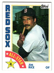 1984 Topps Jim Rice All-Star Baseball Card Red Sox