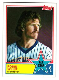 1983 Topps Robin Yount All-Star Baseball Card Brewers