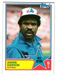 1983 Topps Andre Dawson All-Star Baseball Card Expos