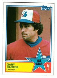 1983 Topps Gary Carter All-Star Baseball Card Expos