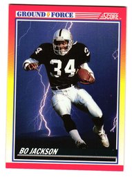 1990 Score Bo Jackson Ground Force Football Card Raiders