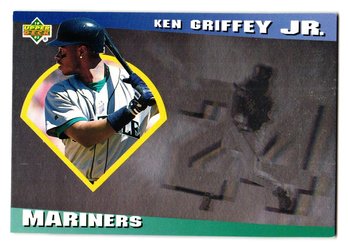 1993 Upper Deck Diamond Gallery Ken Griffey Jr. Hologram Baseball Card Mariners