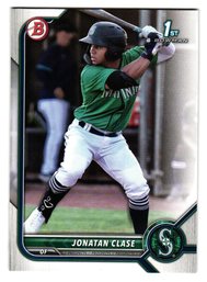 2022 Bowman Jonatan Clase 1st Bowman Prospect Baseball Card Mariners